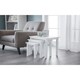 image 1 of Stylish Pure White Nest of Tables | White | White