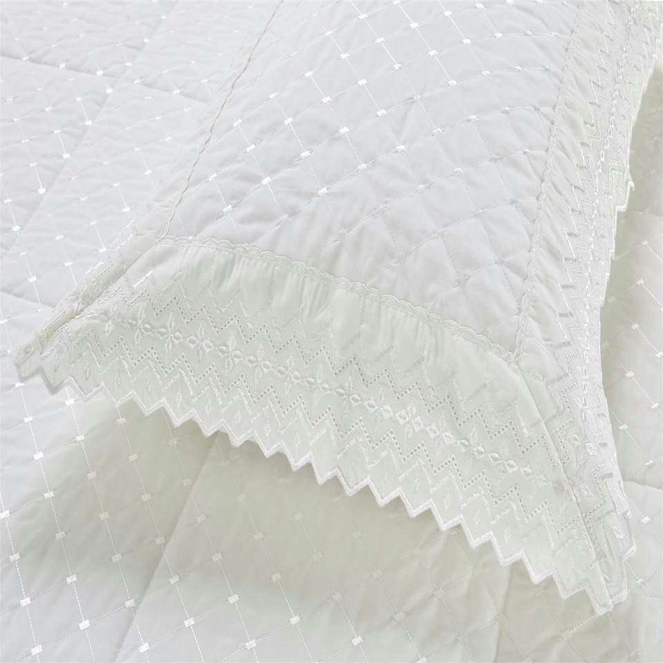 image 1 of Richmond White Pillowcase Pair