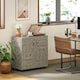 image 8 of Vinsetto 2-Tier Locking Filing Cabinet Office Storage Cabinet, Grey