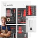 image 3 of Tool Pegboard Jonah - hooks and holders | Black | black/red | 2 x 160 x 60 cm | 4