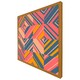 image 5 of Striped bright geometric pattern (Picture Frame) White | M