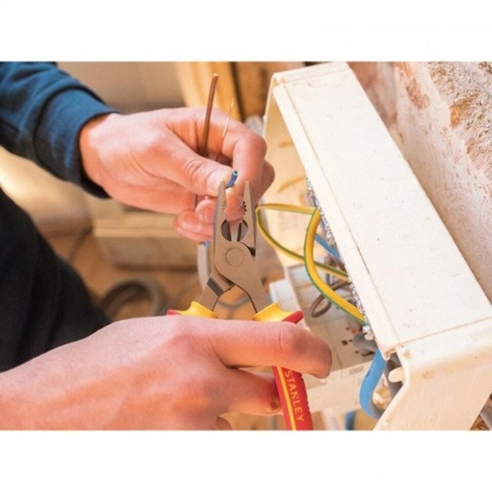 image 1 of Stanley Hand Tools Vde Combination Pliers - Multi Colour - 160mm