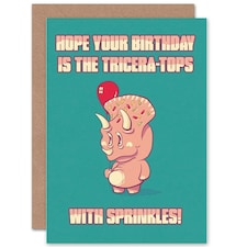 Dinosaur Pun Sprinkles Birthday Card