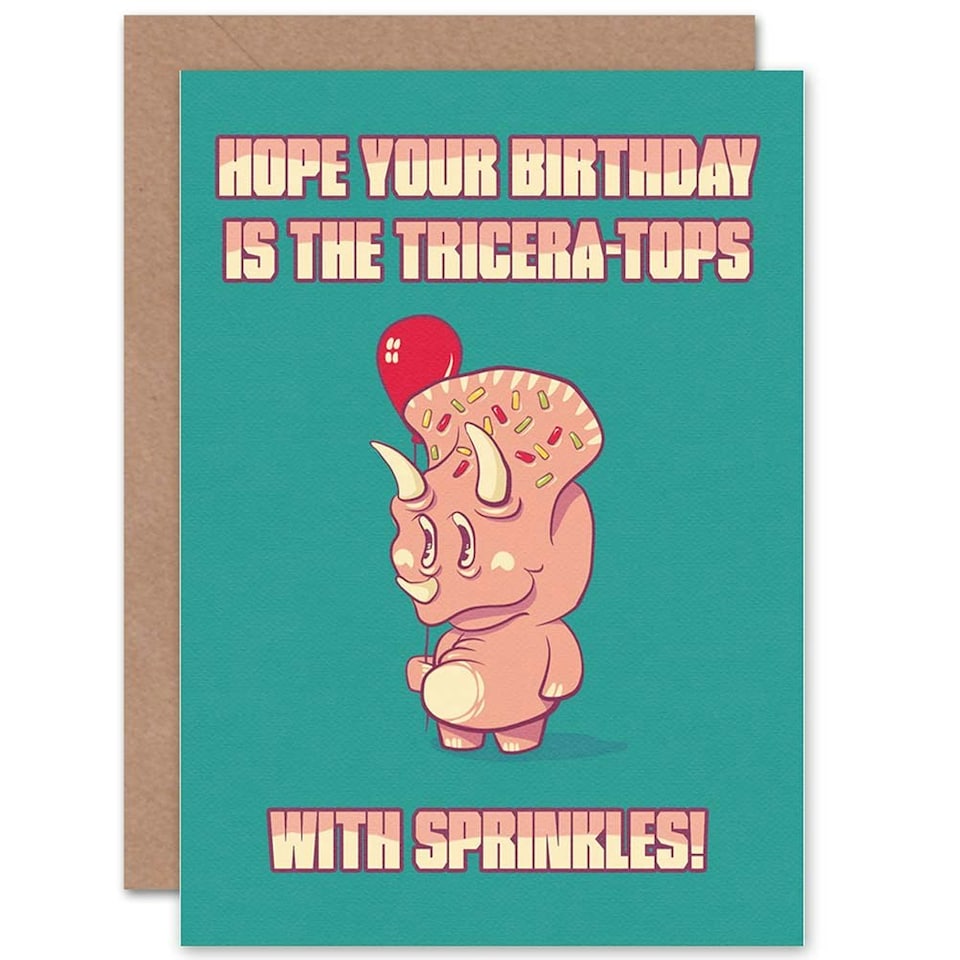 image 1 of Dinosaur Pun Sprinkles Birthday Card