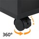 image 5 of Yaheetech Space-saving Computer Desk Wheels | Black