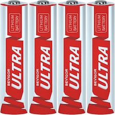 Bevigor Ultra AA Lithium Batteries - Pack of 4 - 3500mAh 1.5V High Capacity Long Lasting AA Batteries, Suitable for a Variety of Household Equipment, Security Equipment (Non-Rechargeable)