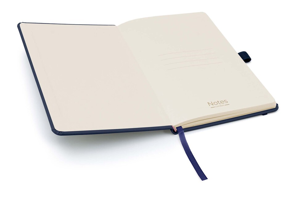image 1 of Notes London A5 Wilson Lined Page Notebook Navy