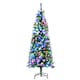 image 1 of HOMCOM 5FT Prelit Artificial Xmas Tree Holiday Décor w/ 250 Colourful LED Light