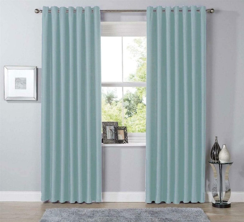 Blackout Curtains in Duckegg, 167cm x 137cm | Multi