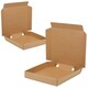 image 3 of 50 x 7" Pizza Boxes Plain Brown Postal Box Takeaway Style Boxes Brown