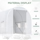 image 4 of Outsunny Greenhouse Solid Frame Walk-in Garden Grow Large Insect Poly Tunnel
