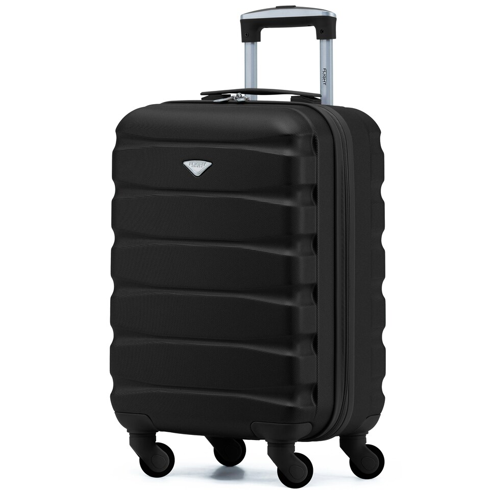 image 1 of 55x35x25cm Air France & KLM Maximum Size Cabin Carry On - Lightweight 4 Wheel ABS Hard Case Cabin Carry On Hand Luggage 35+ Airline Approved Cream | Champagne | Cabin Bag
