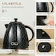 image 3 of HOMCOM 1.7L Kettle and Toaster Set with Defrost Reheat and Crumb Tray Black