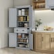 image 2 of HOMCOM Freestanding Kitchen Storage Cabinet Drawers Cupboards Shelves Black