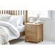 image 1 of Solid Oak 3 Drawer Bedside Table