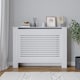 image 2 of Modern Wooden Radiator Cover MDF Grill Shelf Cabinet Furniture | White | Medium White