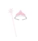 image 4 of Pink Good Fairy With Tiara & Wand Girls Kids Costume - Fancy Dress, Parties, and Role Play - Ages 4-10 | Pink | Pink | 6-8 years