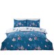 image 5 of Hummingbird Microfibre Reversible Duvet Cover Set with Pillowcase | Green | Double | 1