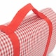 image 4 of Red and White Gingham Picnic Blanket | Red | Red