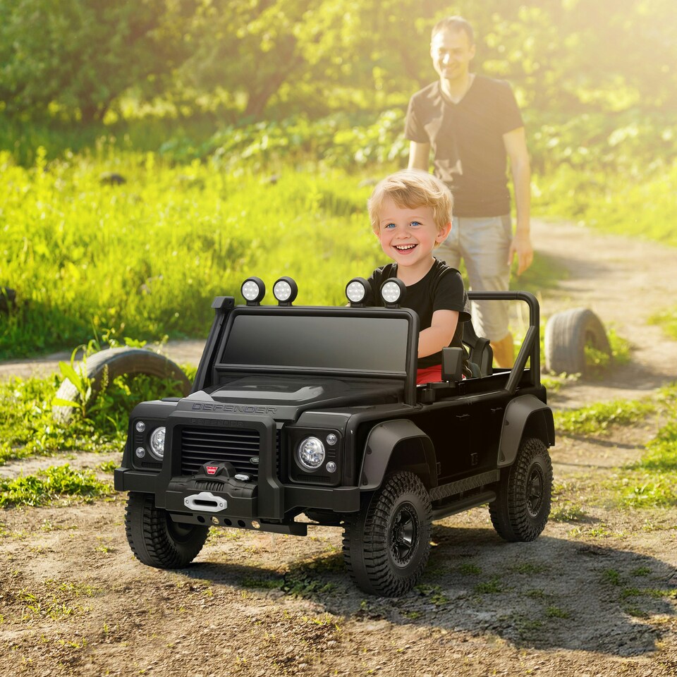 image 1 of AIYAPLAY Kids Ride On Car, 12V Battery-Powered Electric Car with Remote Black