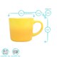 image 6 of Argon Tableware New Bone China Mugs - 330ml - Yellow Ombre - Pack of 2 | Yellow | Yellow | 2