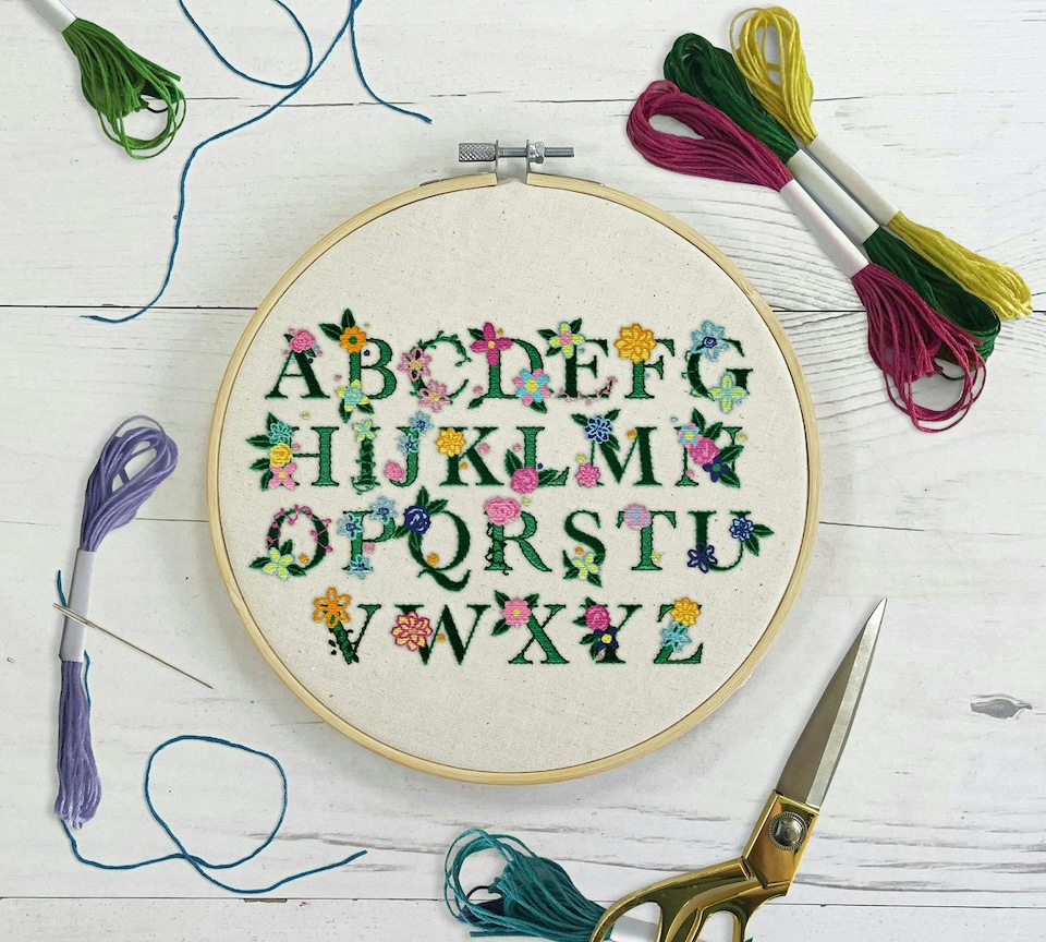 image 1 of Sew & So On Embroidery Kit, Sample, Multicoloured, 8"