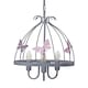 image 1 of Milagro Chandelier Kago 3XE14  Grey and Pink