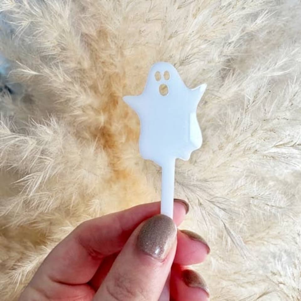 image 1 of Halloween Characters Acrylic Drink Stirrers - Pack of 6