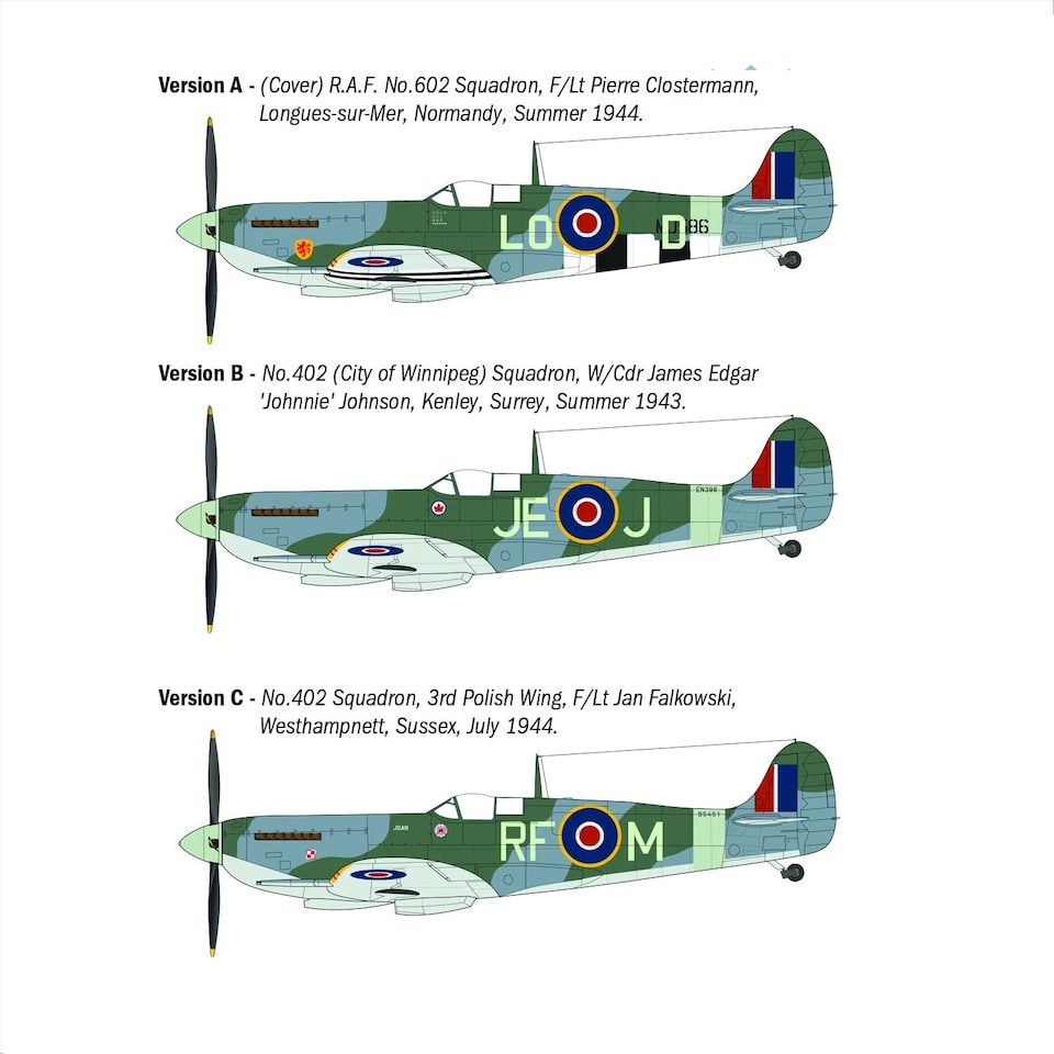 image 1 of Italeri Spitfire Mk.IX Aircraft Model Kit