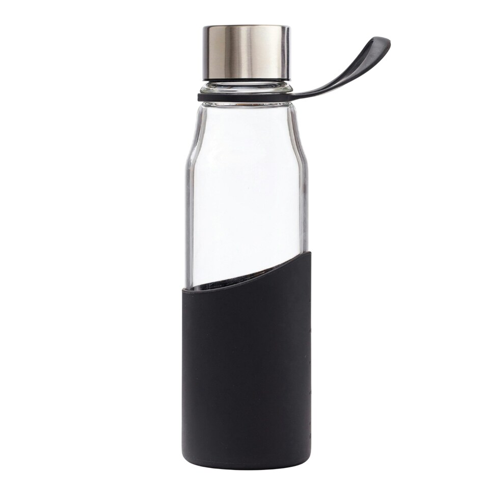 image 1 of Vinga Slim Glass 550ml Water Bottle - Black - One Size | Black | One Size