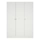 image 2 of Brande Wardrobe with 3 Frame Doors in White