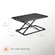 image 2 of Vonhaus Black Standing Desk Converter for Home Office