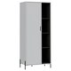 image 3 of Core Products Dallas Bookcase Display Unit - White & Carbon Grey Oak Effect, H160.0cm x W68.6cm x D42.3cm White