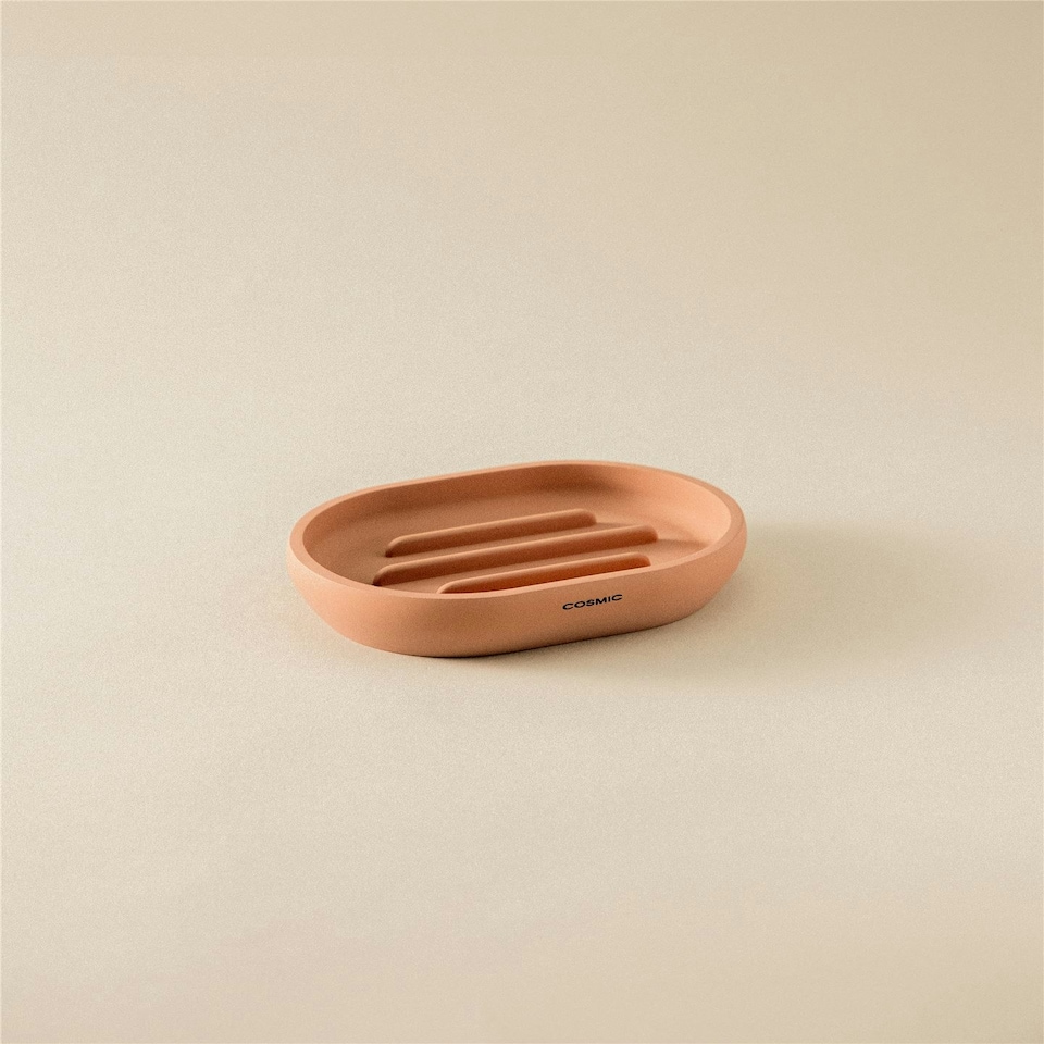 image 1 of Cosmic Counter Soap Dish with Durable Resin for Bathroom, Pink