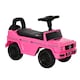 image 1 of HOMCOM Benz G350 Kids Ride on Sliding Car w/ Under Seat Storage No Power Pink