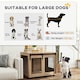 image 8 of PawHut Dog Crate Furniture w/ Sliding Door, for Medium Dogs, Brown 