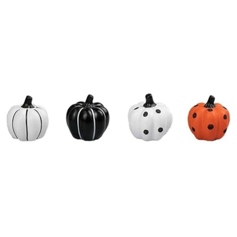 Assorted Painted Pumpkin Halloween Ornament Decoration 9cm