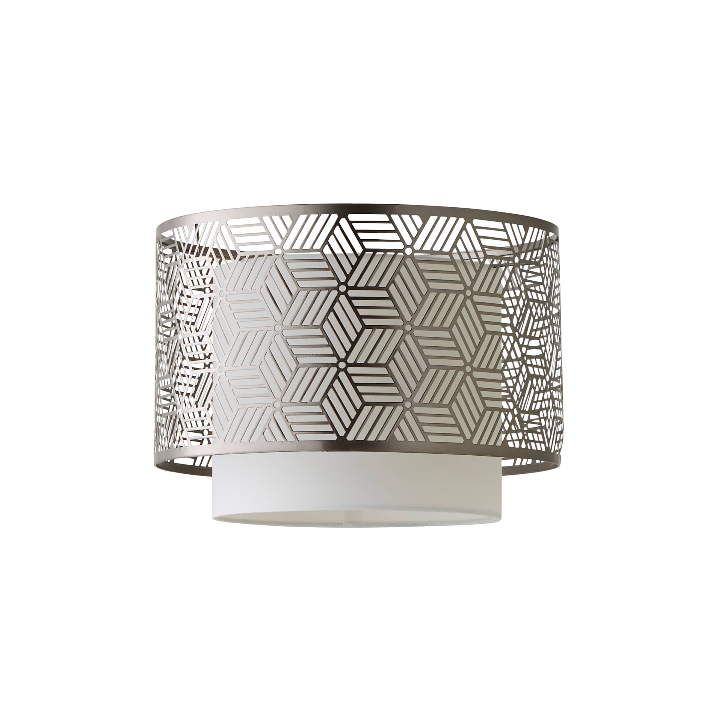 ValueLights Eugene Grey Ceiling Pendant Light Shade and Bulb