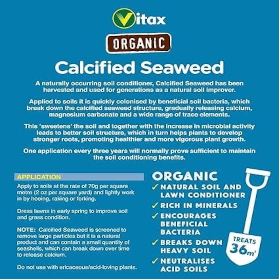 image 1 of Vitax Calcified Seaweed 2.5kg
