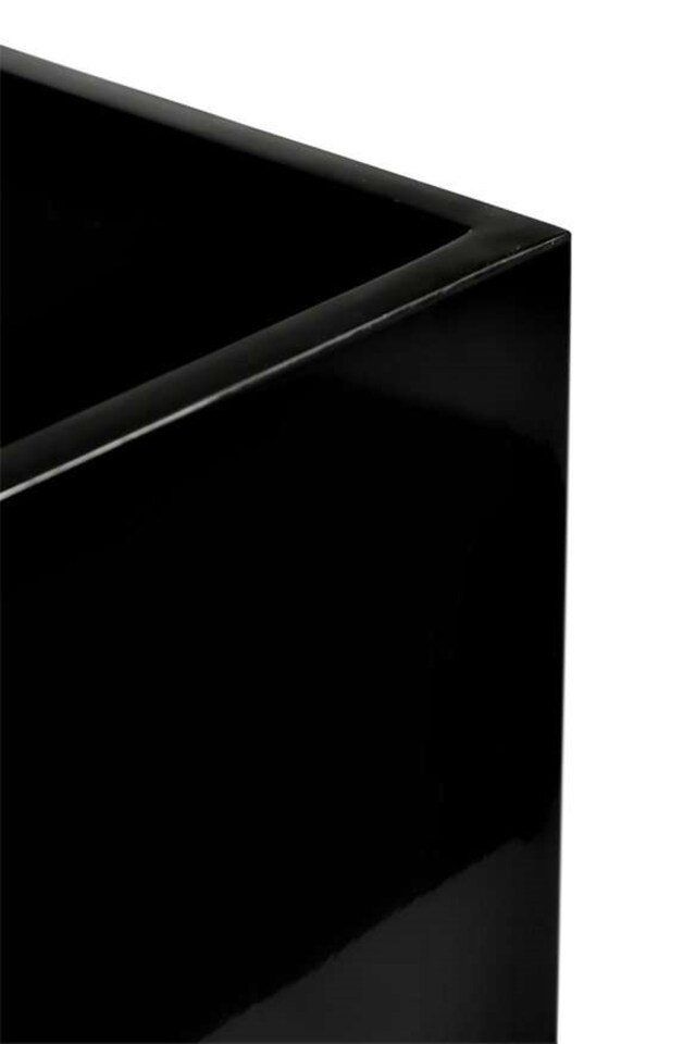 image 1 of Primrose Gel Coated Black Fibreglass Trough Garden Planter Small 25cm x 80cm