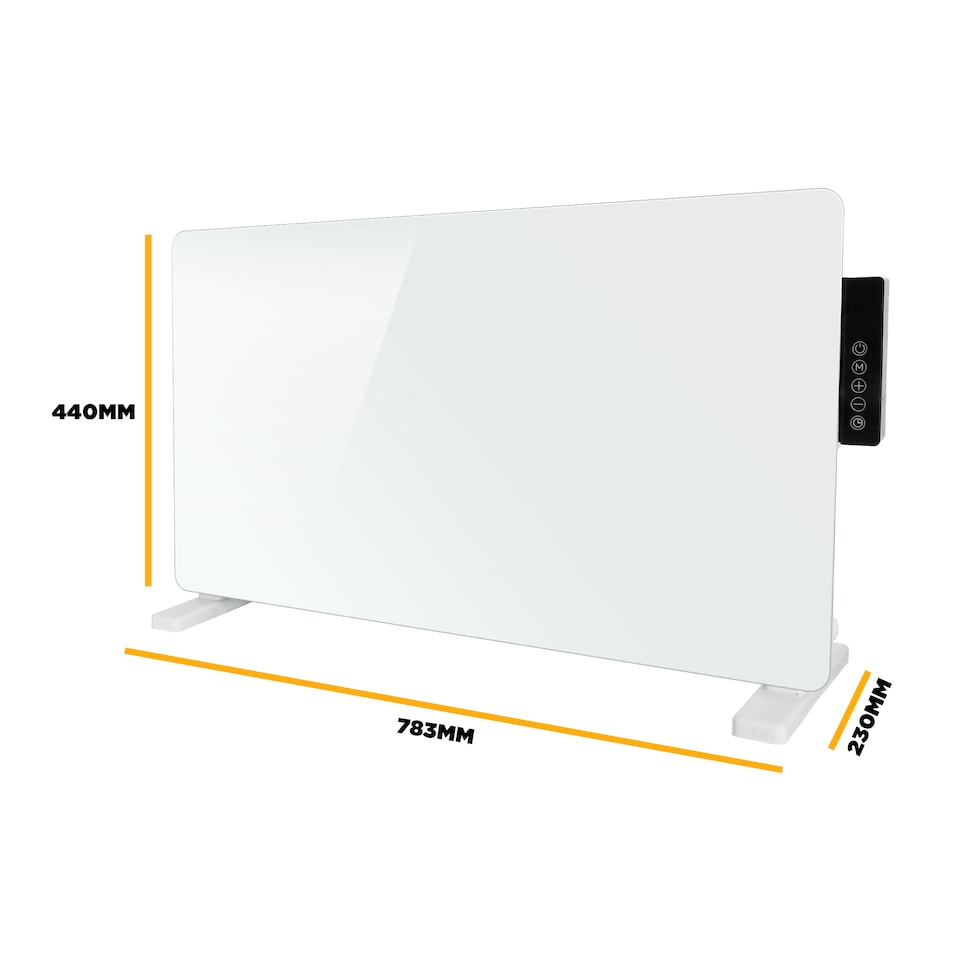 image 1 of TCP White 2000W Glass Heater