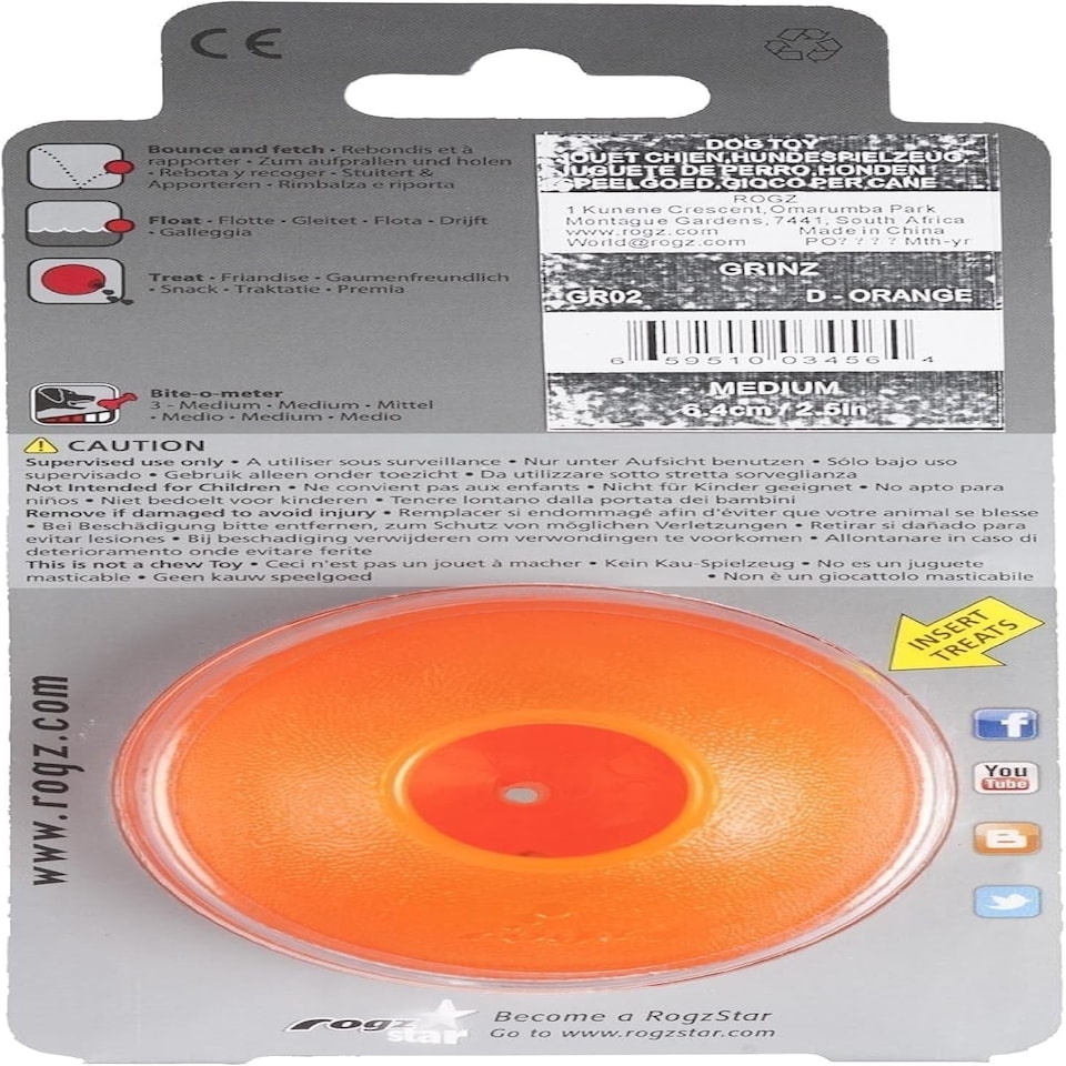 image 1 of Rogz Grinz Orange