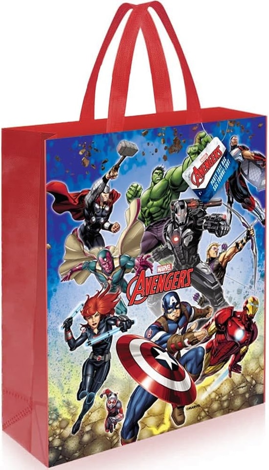 image 1 of Avengers Party Gift Tote Bag 13" x 11"