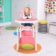 image 1 of HOMCOM 2-in-1 Convertible Baby High Chair Booster Seat w Removable Tray