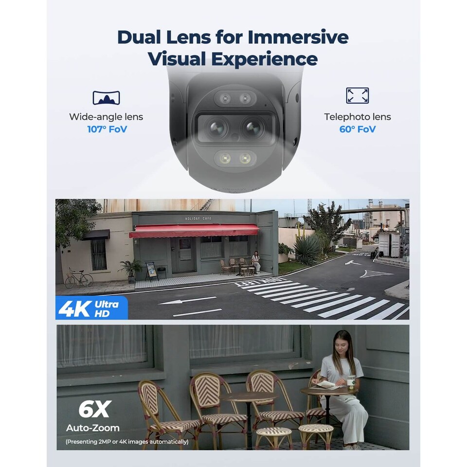 image 1 of Reolink Tracmix 4K Dual-View POS Camera