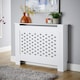 image 1 of Medium Radiator Cover MDF Wooden Home Decorative Modern Design | White