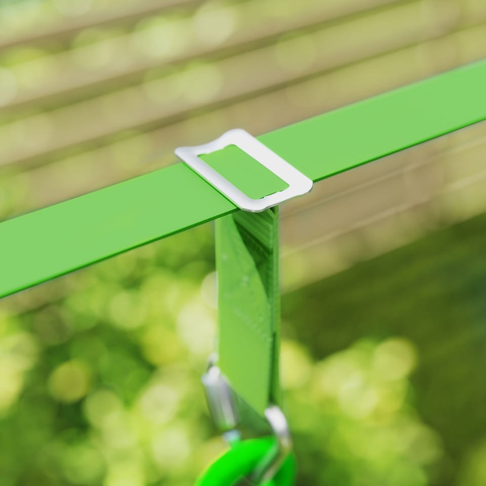 image 1 of AIYAPLAY Obstacle Course for Kid with 10 Piece Slackline Kit, Green