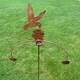 image 2 of Hummingbird Wind Rocker Double Bare Metal/Ready to Rust - Steel - W54 x H148.5 cm