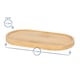 image 4 of Harbour Housewares 2pc Glass Soap Dispenser Set with Bamboo Tray & Labels - 500ml - Clear/Black