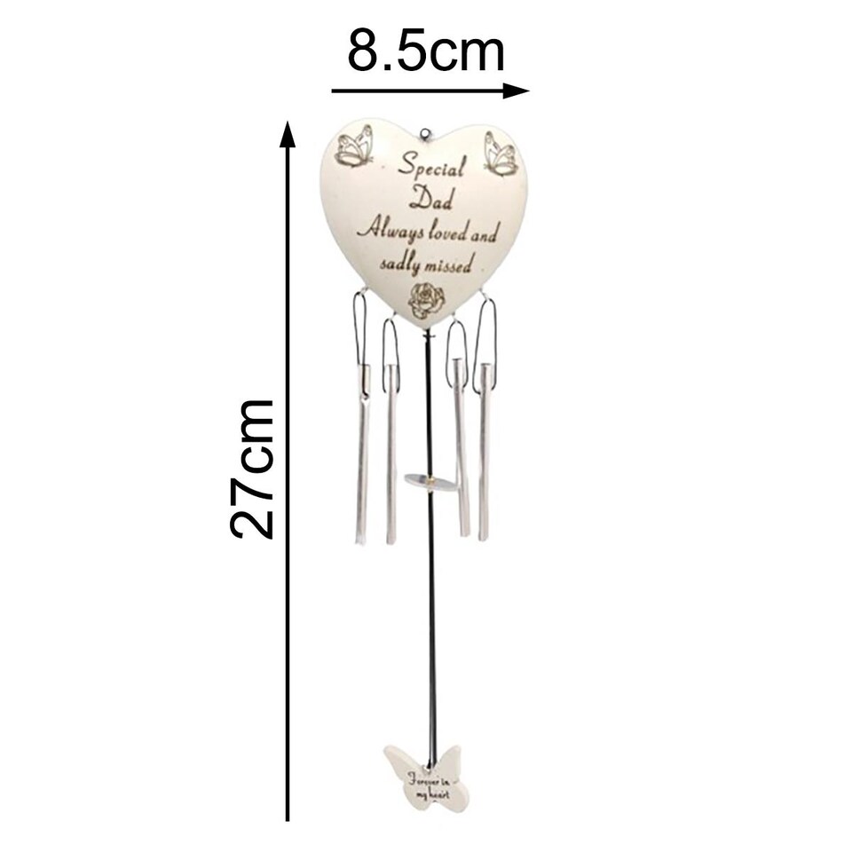 image 1 of Special Dad Hanging Wind Chime Graveside Memorial Decoration Plaque Outdoor